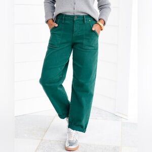 Risen Ankle Cuff Barrel Jean - Green - NEW NWT - Size 13 (will fit 14/16)